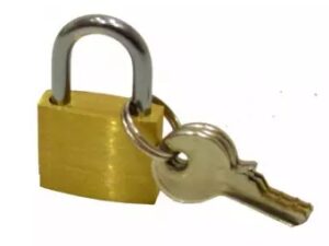 brass padlock